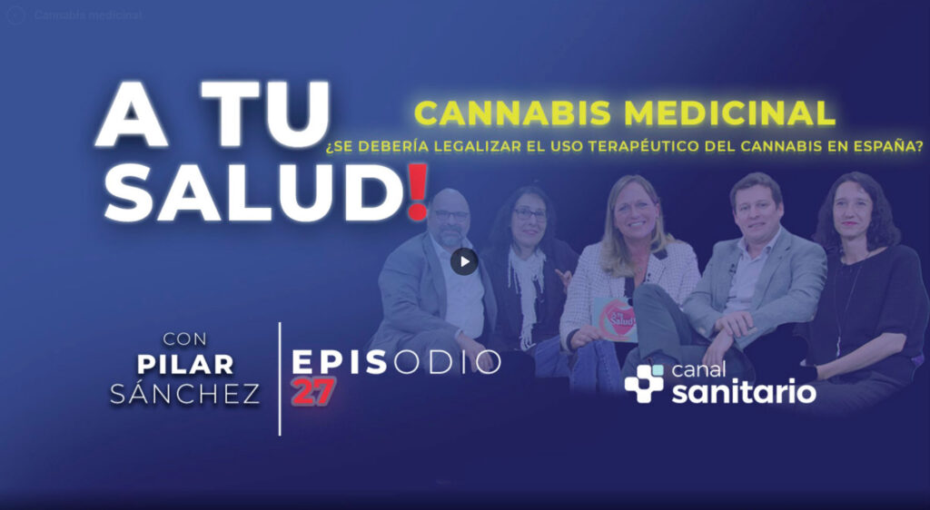 José Antonio Sánchez, Director of Decann-Medcan, participates in a debate by the broadcast channel CANAL SANITARIO where the need to regulate medical cannabis is explained to provide patients with effective treatment for diseases such as chronic pain and anxiety